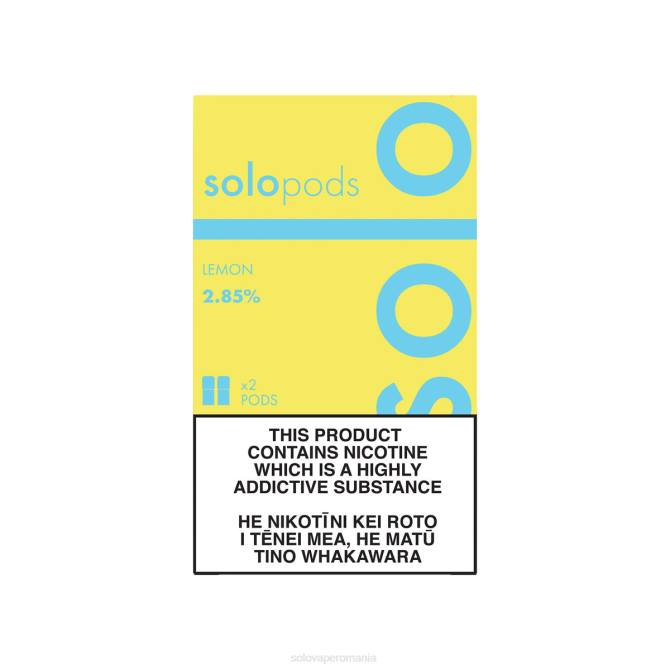 Solo capsule de înlocuire pachet de 2 lămâie 646V55 | Solo Vape Review