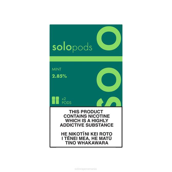 Solo capsule de înlocuire pachet de 2 mentă 646V52 | Solo Vape Preţ