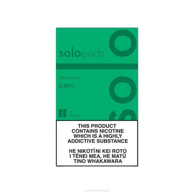 Solo capsule de înlocuire pachet de 2 mentă 646V62 | Solo Vape Review