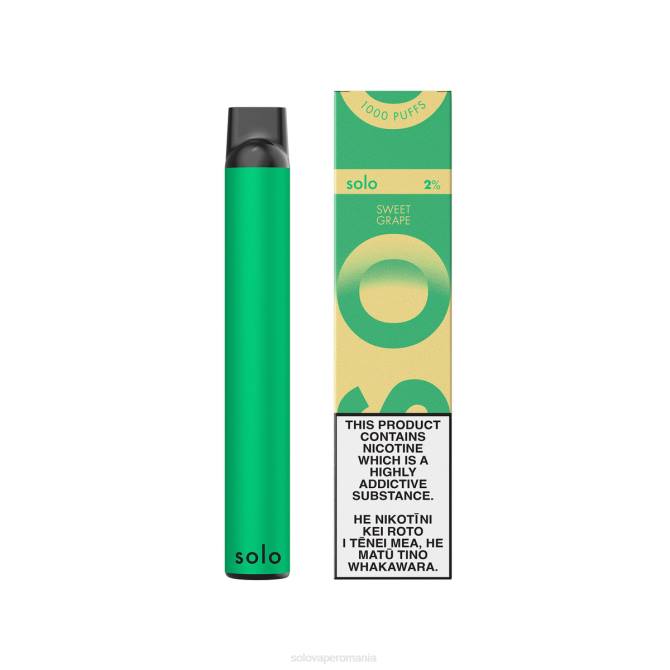 Solo colecție Vape Paradise de unică folosință struguri dulce 646V20 | Solo Vape Review