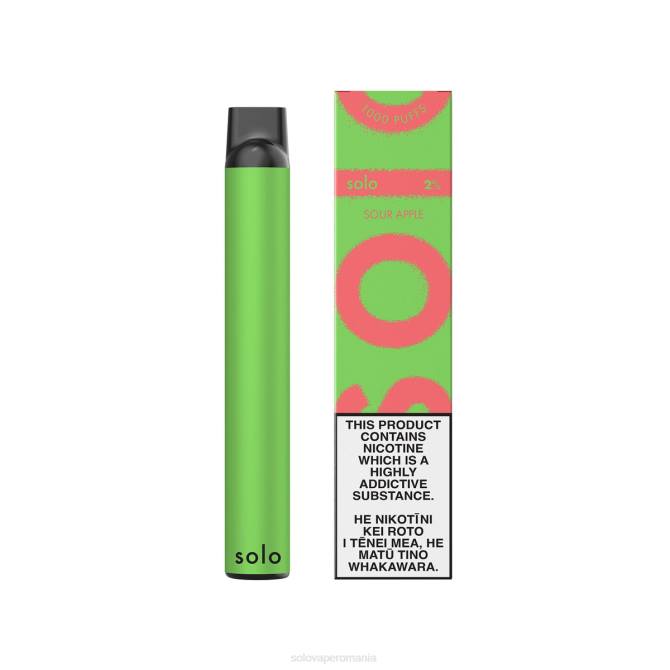 Solo vapa de unică folosință măr acru 646V5 | Solo Vape Nicotină