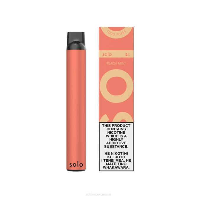 Solo vapa de unică folosință menta de piersici 646V6 | Solo Vape Review
