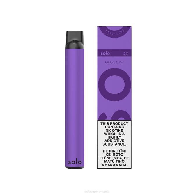 Solo vapa de unică folosință menta de struguri 646V7 | Solo Vape Amazon